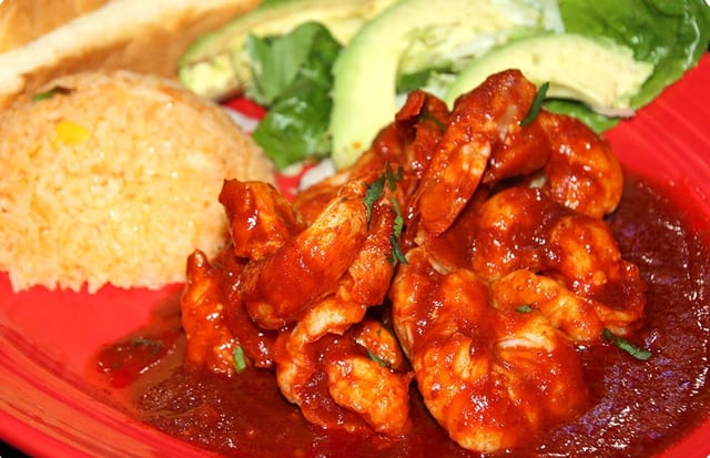84. Shrimp a la Diabla.