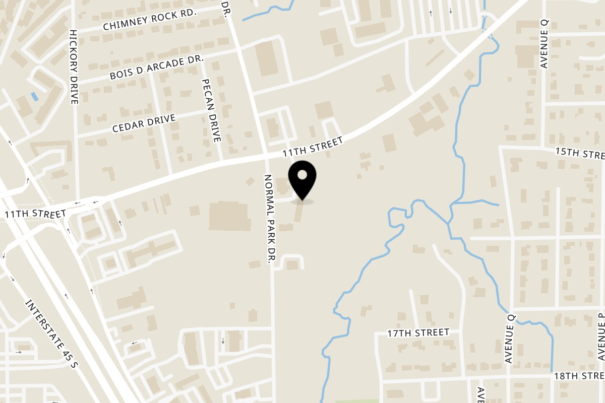 Map showing the location of Texoro on 1523 Normal Park Dr Ste A in Huntsville